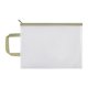 thumbnail image 1 of Bolsa de malla con cremallera, tamaño carta A4, de plástico transparente, impermeable, para guardar documentos, para viajes, escuela y oficina., 1 of 8