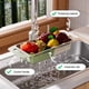 thumbnail image 3 of Fiudx Ofertas y liquidaciones Cesta telescópica para lavar verduras, fregadero de cocina, cesta para lavar frutas y verduras, cesta para arroz, cesta para lavar verduras, 3 of 6