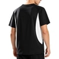 thumbnail image 2 of Gfyviroh Men's Athletic Tees Color Block Breathable Crew Neck T-Shirt Lightweight Summer Short Sleeve Workout Shirts, 2 of 8
