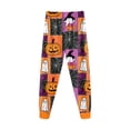 thumbnail image 4 of felwors Halloween Pajamas Big Boy Girls Crew Neck Cute Print Pajama Sets Long Sleeve Lovely Sleepwear 2 Piece Pjs Multiple Cartoon Jammies Pajama (Blue,4-5 Years), 4 of 7