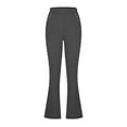 thumbnail image 4 of Fengactive Women's Slim Fit High Waisted Pencil Pants Wide Leg Office Work Pants with Pockets, 4 of 6