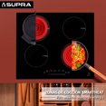 thumbnail image 2 of Combo FORNAIO SUPRA Horno Eléctrico Empotrable Pomelo 110 V y Parrilla de Inducción Magnética 4 Quemadores Cristal Templado Negro., 2 of 12