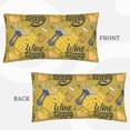 thumbnail image 3 of Bingfone White Wine Seamless Printed Pillowcase 20x36 inches - Standard Pillow Cases with Envelope Closure,Gifts for Women Men, 3 of 9