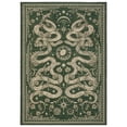thumbnail image 4 of GlowSol 5'x7' Area Rug Snake Pattern Rug Soft Non Slip Low Pile Accent Rug Washable Rugs for Dining Room Home Office, Green, 4 of 7