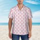 thumbnail image 2 of Fotbe Flamingo On Checkered Camisa Hawaiana para Hombre Unisex – Camisa Casual de Verano con Botones de Manga Corta de Algodón y Lino,X-Large, 2 of 7