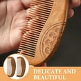 thumbnail image 4 of Miangastore 2pcs Wood Combs Chinese Style Comb Detangling Hair Comb Styling Comb for Women, 4 of 9