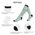 thumbnail image 5 of Sikiie Vintage Floral 1 Pairs Compression Socks for Men and Women 15-20 mmHg Running Support Socks, 5 of 7