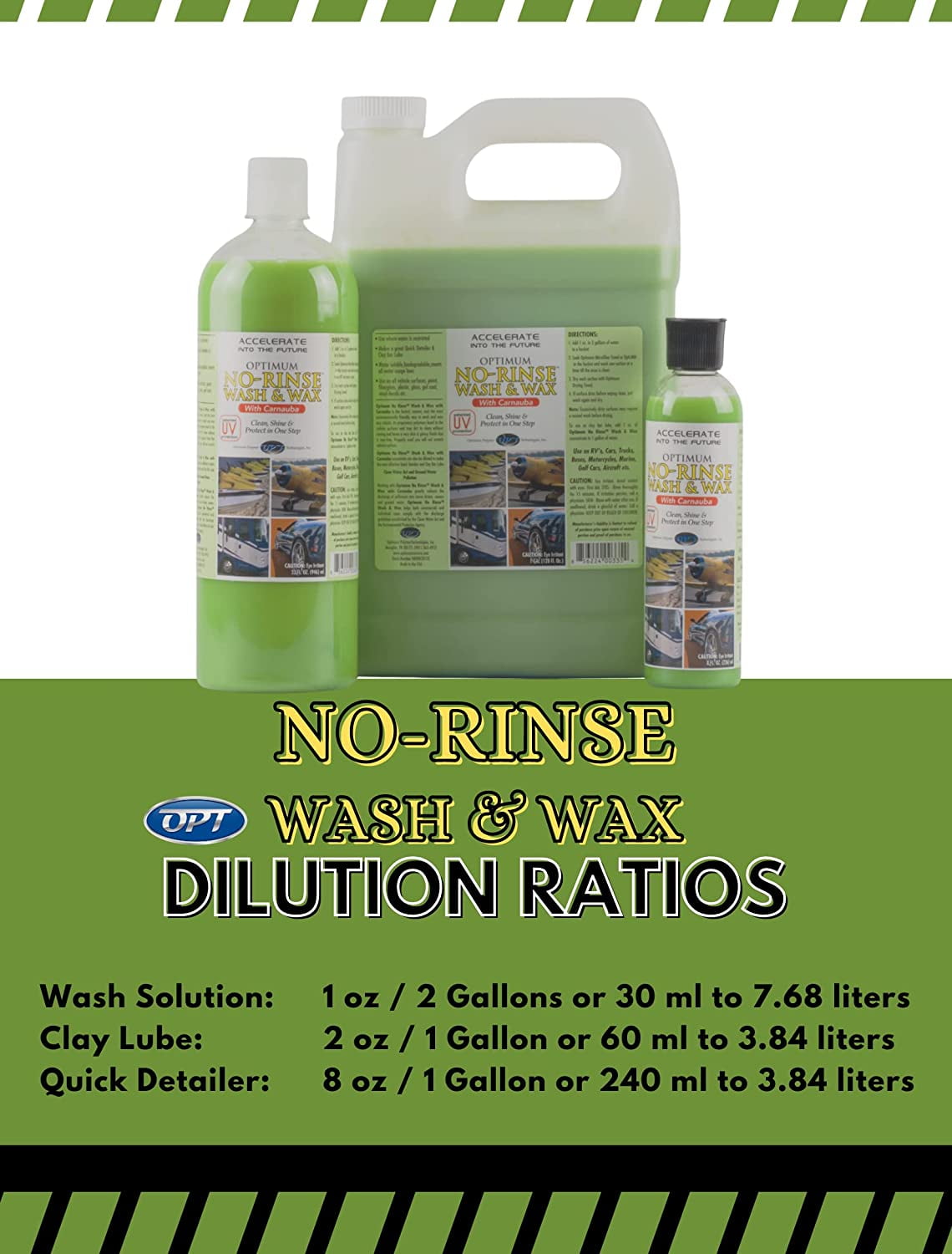 Optimum No Rinse Wash & Wax