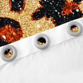 thumbnail image 3 of Orange Leopard Print 30%-50% Blackout Curtains Gold Sequins Print Curtains for Living Room,Wild Animal Hide Cheetah Curtains And Drapes 2 Panels (38Wx45L), 3 of 5