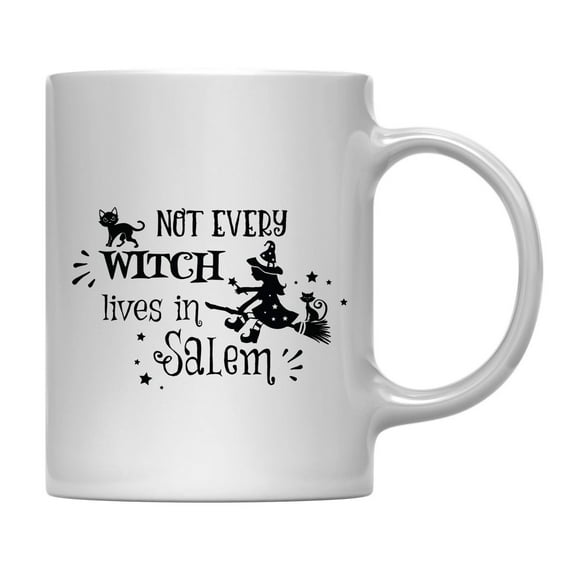 Koyal Wholesale Coffee Mug Not Every Witch Lives in Salem, Halloween October Present Ideas with Gift Box