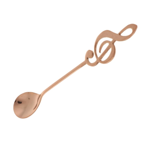 s para revolver café, para té, para café expreso, para revolver cóctel, acero inoxidable - 145 mm / 5,7 pulgadas - 8 co Oro rosado Soledad Cuchara de café de acero inoxidable