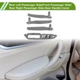 thumbnail image 2 of Rear Left Passenger Side Front Passenger Side Rear Right Passenger Side Door Panel Handle Pull Trim Cover for BMW X5 E70 2007-2013 Gray ABS 1 Set, 2 of 6