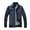 Blue, variant on Mens Leather Jacket Men's Jacket-Casual Winter Cotton Jacket Thicken Hooded Cargo Coat Blue,L