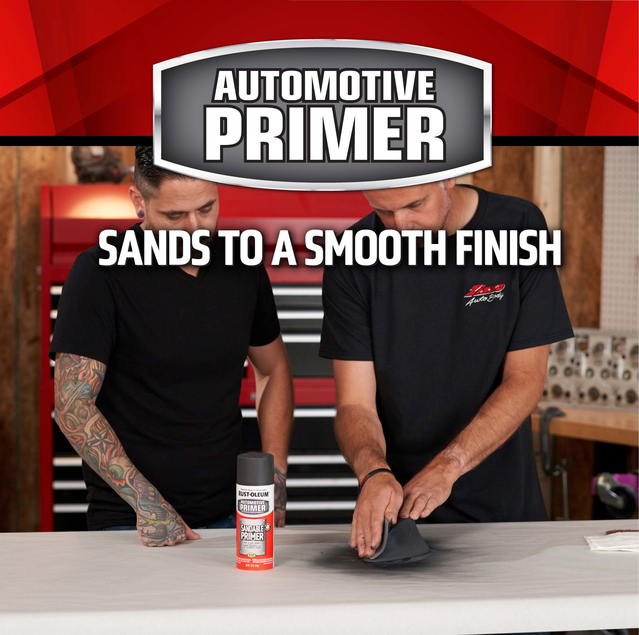 Rust-Oleum 249418 Automotive Sandable Primer Spray Paint, 12
