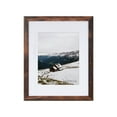 thumbnail image 2 of Scholartree 2 PACK 16x20 Wood Gallery Poster Frame, 16x20 Matted to 11x14 Wall Frames, Brown Oak, 2 of 11