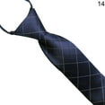 thumbnail image 2 of GROFRY Zipper Style Business Tie Striped Zipper Men Plaid All Match Neck Tie for Wedding, 2 of 7
