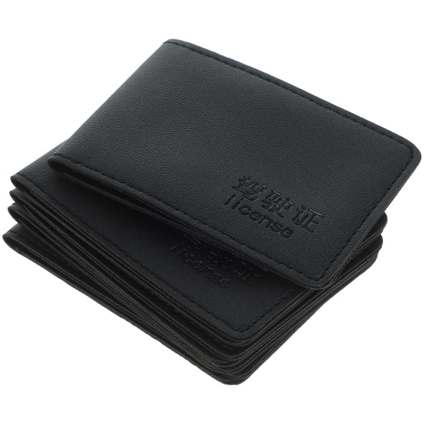 5 fundas para licencia de conducir, tarjeta de identificación y tarjeta de crédito para hombres y mujeres.