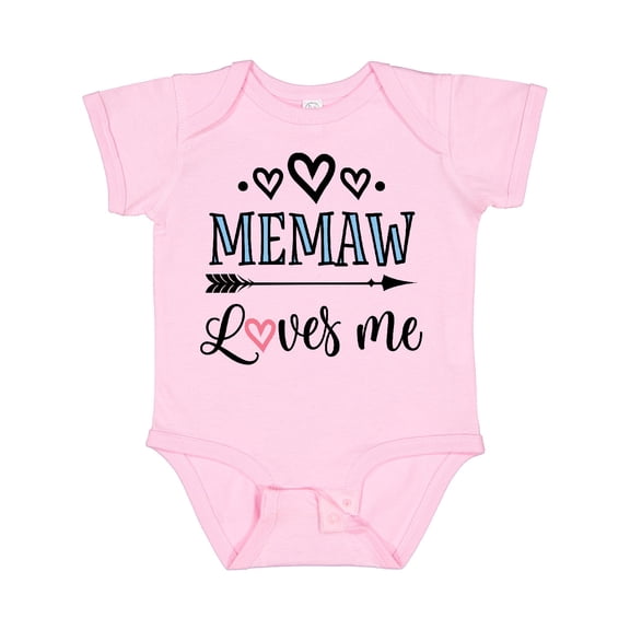 Inktastic Memaw Grandma Loves Me Girls Baby Bodysuit