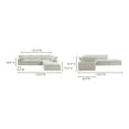 thumbnail image 3 of Moe's Home Collection Clay Dream Modular Sectional Coastside Sand Fabric, 3 of 7
