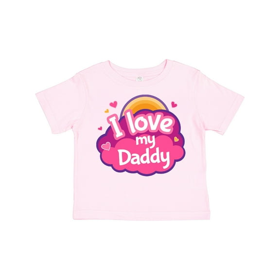 Inktastic I Love My Daddy Girls Girls Toddler T-Shirt