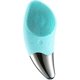 thumbnail image 3 of Limpiador De Cepillo De Limpieza Facial De Silicona Eléctrico Ultrasónico, Impermeable, Disminuye Los Brotes De Acné - Verde, 3 of 5