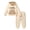 Beige, variant on Younger Tree Toddler Baby Girl Kid Fall Winter Long Sleeve Hoodies Sweatshirt Clothes Set,Size 12 Months-5T