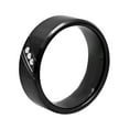 thumbnail image 4 of Mens Diamond Accent Black Stainless Steel 8MM Comfort Fit Wedding Band - Mens Ring, 4 of 5