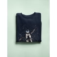 thumbnail image 3 of Pastell Floating Thorugh The Stars Sweatshirt Women's -Ashvin Harrison Designs, Female Small, 3 of 4