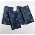 thumbnail image 1 of Vargottam Designer Cotton Canvas Napkins - Set of 12, 20-Inch, Blue Geometric Print, Durable & Absorbent Cloth Napkins for Dining, Parties, and Home Decor - Machine Washable, 1 of 7