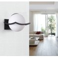 thumbnail image 3 of Indoor Led Wall Lamp Lighting - Creative Night Light Bedside Corridor Mounted Fixture(Bulb Not Included) Black, 3 of 5