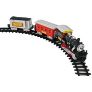 Fast Forward Mode Toy Train Set with Rails and 3 Train Cars with Train Sounds and Lights!