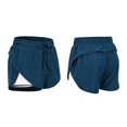 thumbnail image 1 of Gibobby Pantalones De Casuales Para Mujer Alineación informal Secado rápido Transpirable Color sólido Mujeres Work Out Yoga Bottoms Shorts(Azul marino, 4/S), 1 of 5