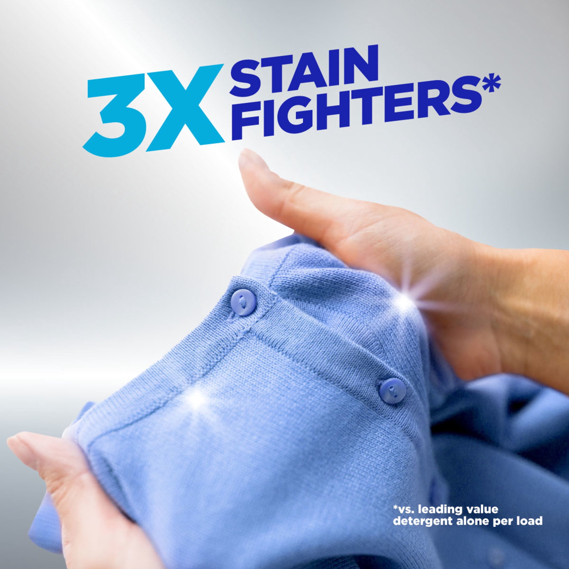 OxiClean Triple Action Versatile Stain Remover Powder, To Use with Detergent, 6.5 lbs