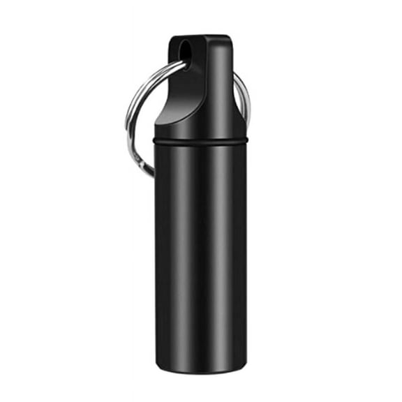 OOKWE Sealed Metal Pill Case Portable Durable Waterproof Emergency Medicine Organizer