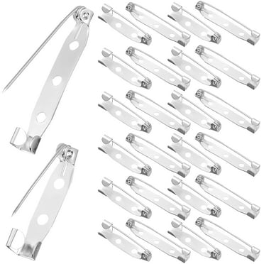 Homoyoyo 100 Pcs Safety Pin Brooches Handicraft Pins Silver Clothing Attachment