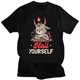 thumbnail image 1 of Camisetas estampadas Satan Demon para hombres y mujeres ropa de calle Vintage Harajuku manga corta algodón Tops versátiles de gran tamaño moda Unisex, 1 of 7