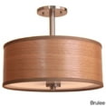 thumbnail image 2 of Woodbridge Lighting  Drum - Veneer 3-light Semi-flush Mount Grey, 2 of 4
