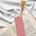 thumbnail image 6 of Kdxio Red Plaid Daisy Print Metal Tassel Bookmarks,Perfect Gift for Art Lovers and Bookworms Metal Bookmarks for Women, 6 of 8