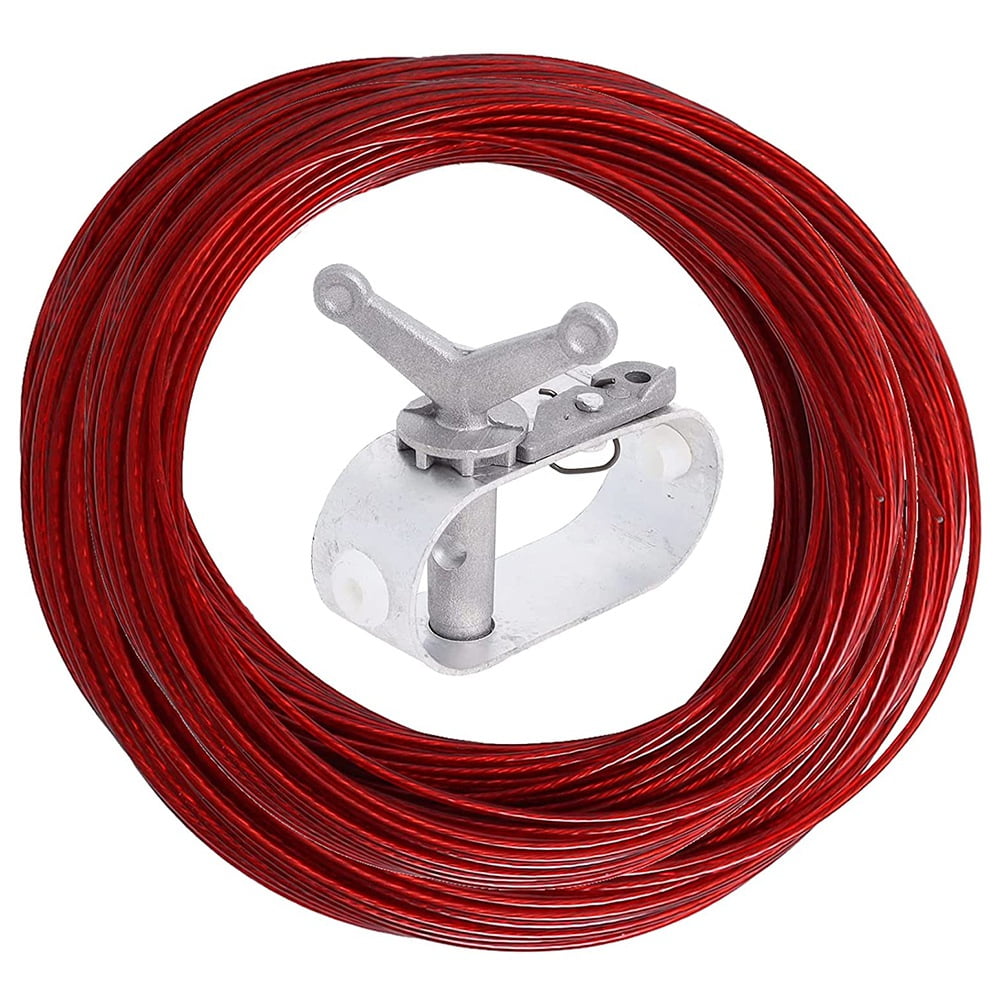 Swimming Pool Cover Cable&Winch Kit,150Ft Pool Cover Wire Pool Cover