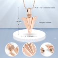 thumbnail image 2 of Cremation Jewelry for Ashes Stainless Steel Urn Pendant Necklace for Men's Cool Spearpoint Arrowhead Memorial Keepsake Ash Jewelry, 2 of 7