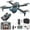 Gray-275, variant on AuroraX Drone with Screen Built Into The Controller and Camera 1080p Fpv Brushless Hover Drones with One Key Take Off/Land 3 Speed Modes 3d Flips Foldable Quadcopter Toy Gift for Adults Boys Girls