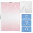 thumbnail image 5 of Pink Geometric Kitchen Towels Set of 3, Water Absorbent Dish Towel, Modern White Stripe Abstract Distortion Art Decorative Hand Towels - Quick Drying Cloth for Cooking Baking, 18x28 Inch, 5 of 8