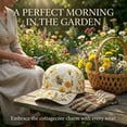 thumbnail image 3 of Bee and Bloom Hat for Women, Embroidered Garden Morning Hat, Adjustable Breathable Baseball Cap for Gardeners Women, 3 of 7