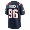 thumbnail image 3 of Men's Nike Eric Johnson II  Navy New England Patriots  Game Jersey, 3 of 6