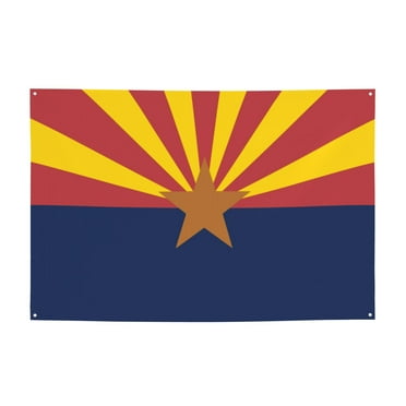 Arizona State Flag Sign Banner, Hanging Banners Backdrop Festive Party Decor for Indoor Outdoor, 47 x 71 Inches