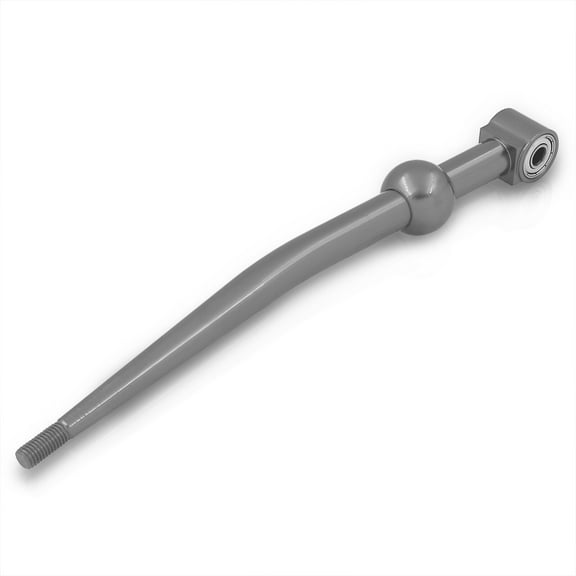 AJP Distributors Aluminum Single Bend Short Quick Throw Shifter Gray Compatible/Replacement For Acura Integra Honda Civic CRX Del Sol Manual Transmission MT 88 89 90 91 92 93 94 95 96 97 98 99 00 01