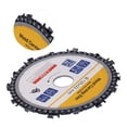 thumbnail image 2 of Khall  14 Teeth Saw Wheel,5in Circular Chain Saw Blade 14 Teeth Wood Carving Grinding Wheel Angle Grinder Accessories,Circular Chain Blade Plate, 2 of 8