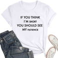 thumbnail image 4 of T-shirts Sarcastiques pour Femmes - Phrases Drôles Graphiques, Polyester Spandex, Manches Courtes, Col Rond, Parfait pour Offrir en Cadeau, 4 of 4