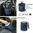thumbnail image 4 of Jeiento Camo Hunting Front Car Seat Cover Full Set 12 PCS, with Steering Wheel Seat Belt Cover Armrest Mat Trash Bag Air Vent Bag Rear View Mirror Cover Coasters Blue Key Chain Car Decor, 4 of 9
