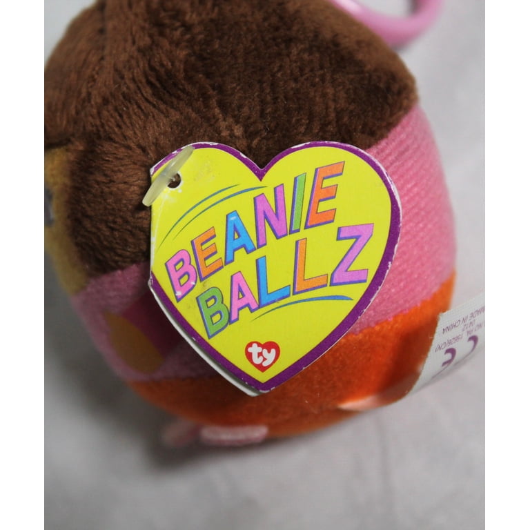 Ty Beanie Ballz (Plastic Key Clip) - Dora the Explorer - Stuffed
